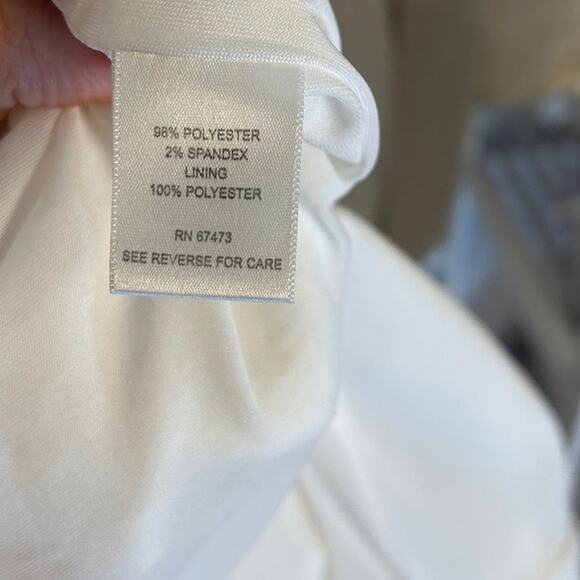 Just Taylor Women's Size 8 White Floral Fit & Flare Inverted Pleat Dress #0246 - Picture 9 of 14